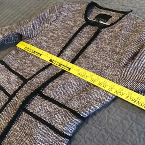 Banana Republic boucle tweed jacket with fringed trim, VGUC - Picture 7 of 11